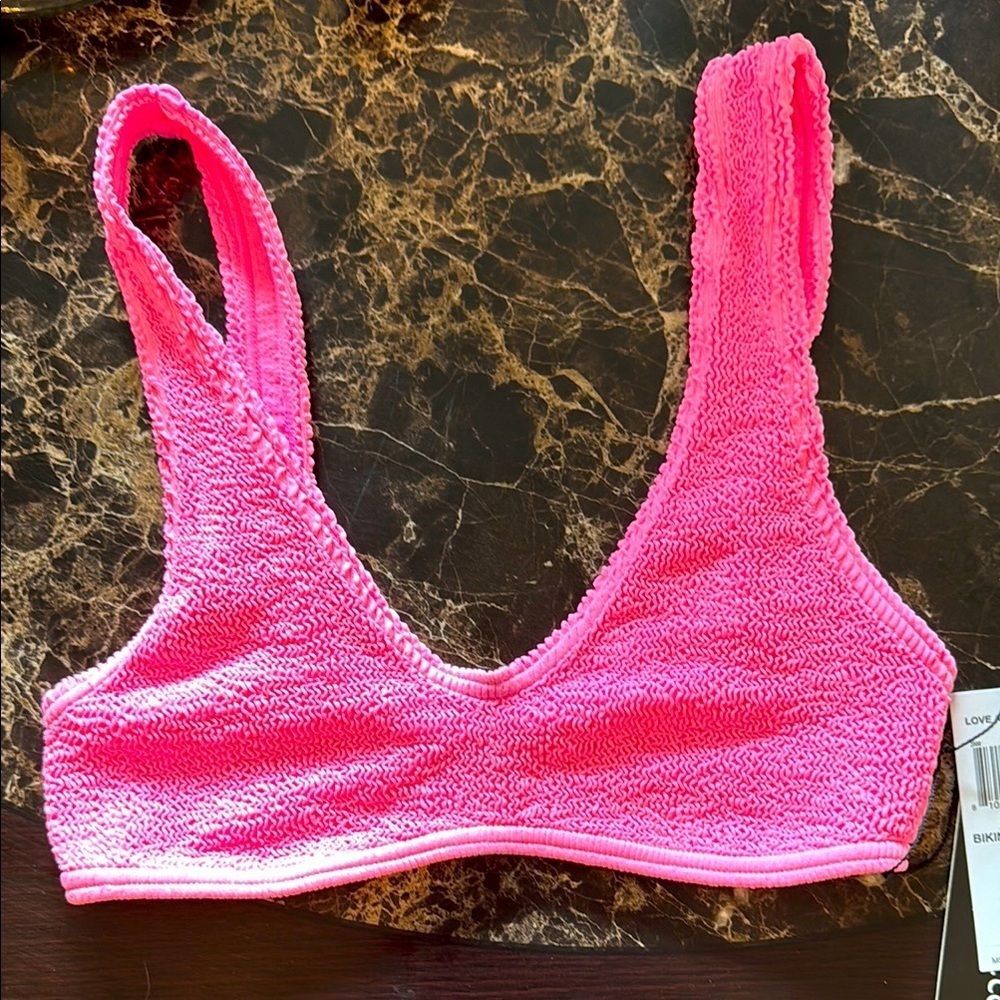 Pink Women's Bikini Top